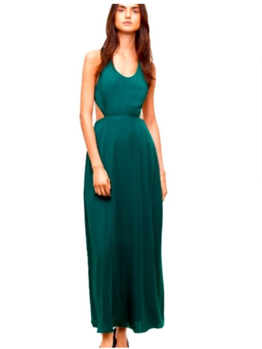 Aritzia Talula Peekaboo Green Maxi Dress XS